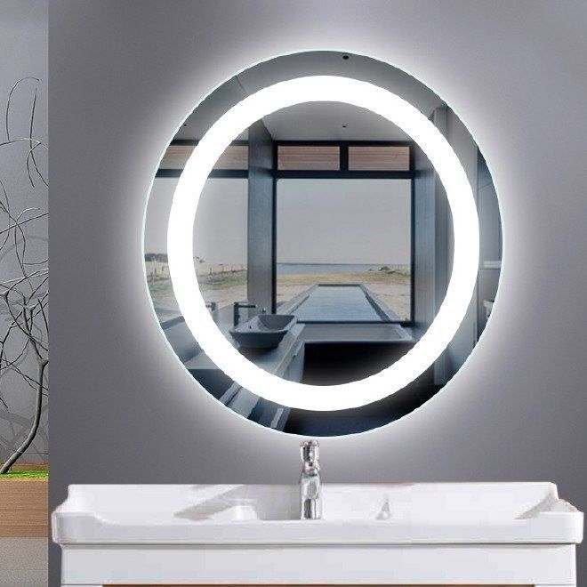 Specchio Vetro Decorativo Bagno Sicurezza Chiara Galleggiante Attorno Ntique Specchio
