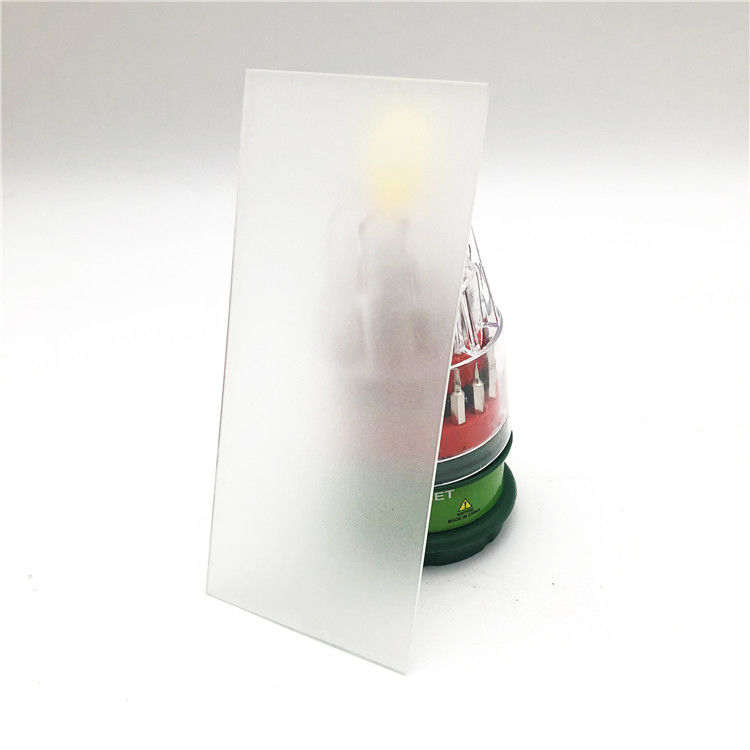 3 mm 4 mm Acid Etched Tempered Glass Figured Frosted Glass Usato per le porte del bagno