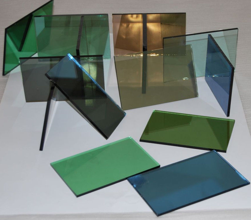 Vetro galleggiante riflettente con colori blu/verde/bronzo/giallo