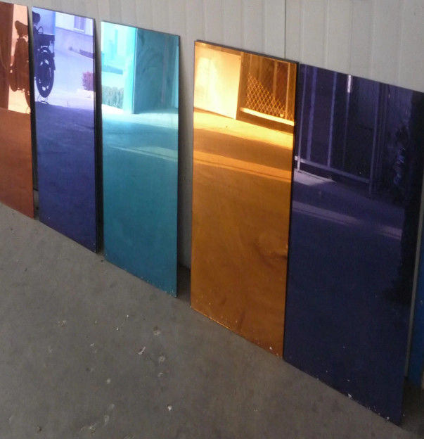 Vetro riflettente a colorazione E bassa da 2 mm a 8 mm per edifici / auto / automobili / pareti a tenda