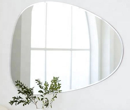 Decorazione murale dimensioni personalizzate Specchio vetro utilizzato in interni / bagno