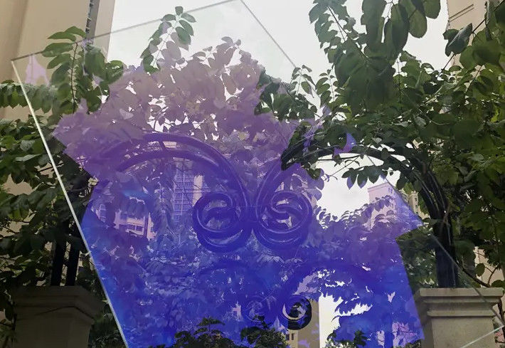 Vetro riflettente galleggiante di colore ferro a bassa trasparenza temperato