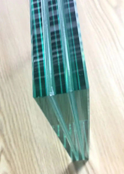 Vetro laminato temperato trasparente 6.38/10.38/16/12 /13.52 mm bordo lucidato a ferro basso