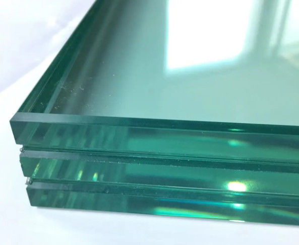 Vetro laminato temperato trasparente 6.38/10.38/16/12 /13.52 mm bordo lucidato a ferro basso