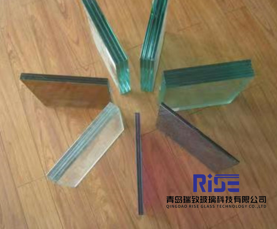 Vetro di sicurezza laminato temperato 6.38-12.38mm trasparente e personalizzabile con superficie incisa con acido congelato